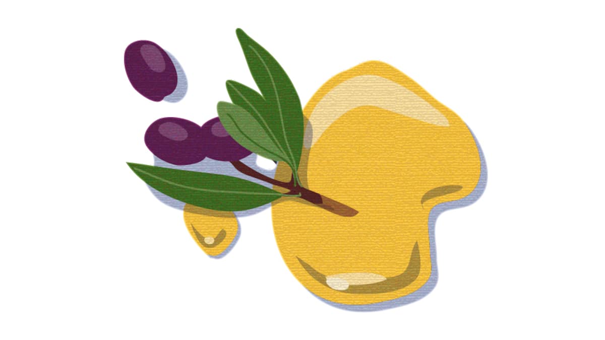 Illustration Olivenöl