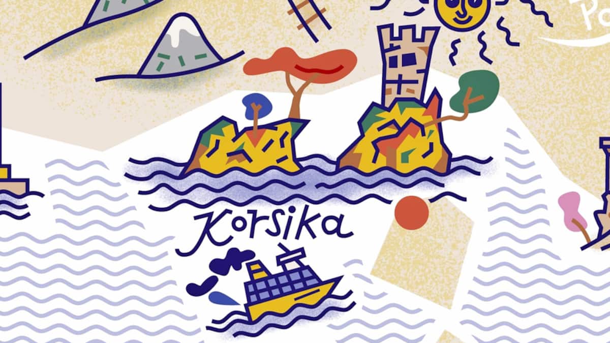 Illustration Zugreisen in Europa Korsika