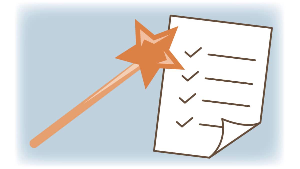 Liste Zauberstab Illu