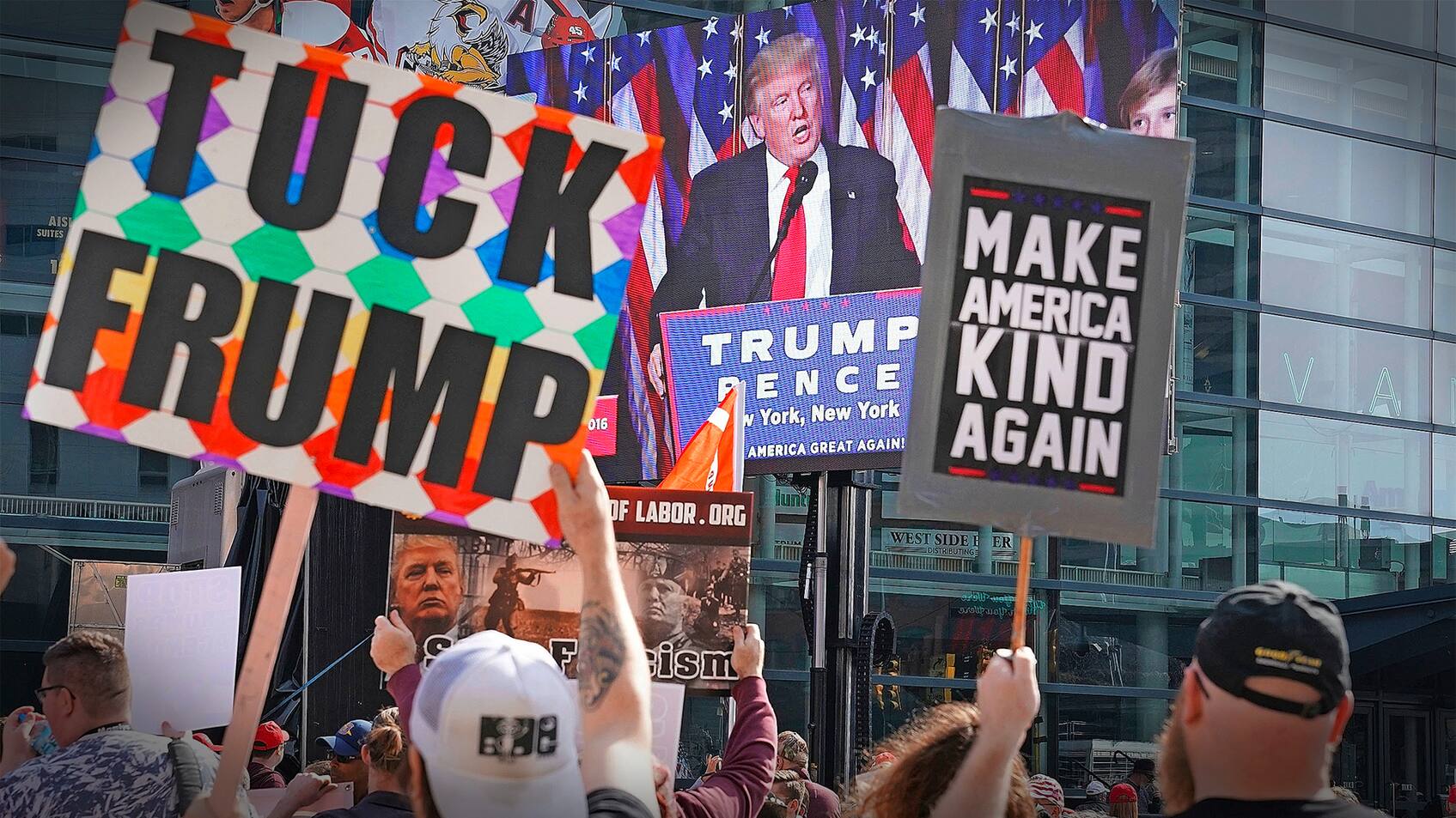 Proteste gegen Donald Trump in Michigan