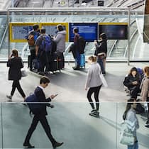 So holen Sie das Beste aus der SBB-App Bahnreisende und Pendler studieren den Fahrplan auf der "Welle", dem Aufgang West des Bahnhof Bern. Die digitale Reisebegleiterin der SBB bietet nützliche Funktionen, von denen viele gar nichts wissen.
