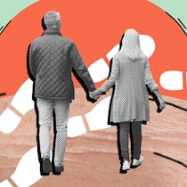 Vorsorge regeln – so gehts Schritt für Schritt Ein älteres Paar spaziert Hand in Hand auf einen illustrierten Sonnenuntergang am Horizont zu. Wer fürs Alter vorsorgt und selbst bestimmen möchte, was mit einem passiert oder wer zum Finanziellen schauen soll, wenn man selber nicht mehr dazu in der Lage ist, muss dies aktiv tun. 7 Schritte zur Selbstbestimmung