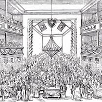 Die manipulierten Wahlen von 1848 Zeichnung der Parlamentswahlen 1848