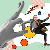 Über fünfzig – und keinen Job mehr Ein älterer Angestellter wird von einer grossen Hand grob zur Seite gestossen. Bei einer Kündigung von über 60-Jährigen hat die Arbeitgeberin eine erhöhte Fürsorgepflicht und es stellt sich darum die Frage, ob eine Entlassung nicht auch missbräuchlich erfolgt ist.