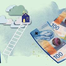 Für das Leben im Pflegeheim reicht die Rente fast nie Illustration Heimkosten mit verschiedenen Bildern zu den Kostenpunkten