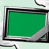 Ein geliebter Mensch stirbt – was Angehörige nun tun können Illustration Todesfall Bilderrahmen und Lilien