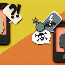 Hilfe, meine Handynummer wurde gekapert! Digital and Mobile communication concept,