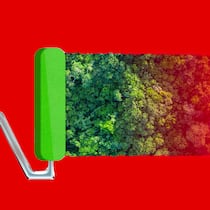 EU verbietet Greenwashing – und die Schweiz? Illustration von Greenwashing. Die EU will das mit neuen Richtlinien verbieten.