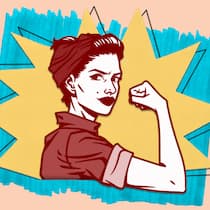 Kleine Schritte, grosse Wirkung Illustration Frau zeigt angespannten Bizeps. Na, sind Sie schon dabei, Ihre Neujahrsvorsätze wieder aufzugeben? Dann empfehlen wir sogenannte Mini-Gewohnheiten. Damit sei ein Scheitern praktisch ausgeschlossen, sagen Verfechter dieses Konzepts.