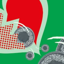 So passen Sie die Alimente an die Teuerung an In einem zerbrochenen Herz steckt eine grosse Geldmünze - Wenn die Lebenshaltungskosten mit der Teuerung steigen, dann steigen auch die Alimente. Doch ist das wirklich immer so? Das müssen Sie zur Scheidungsalimente wissen.