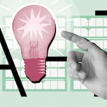 Steuertipps von A bis Z Eine Hand zeigt auf eine rote Glühbirne vor grünem Hintergrund mit den Buchstaben A und Z. Steuertipps von A bis Z