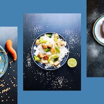 Darf ich Ihnen eine E-Mail in die Küche schicken? Linsen-Rüebli-Salat, Knusper-Tofu mit Lauchreis, Grosmuetis Kuchen. Die Familie von Beobachter-Redaktorin Julia Hofer hat sich vorgenommen, weniger Fleisch zu essen. Diese Tipps und Rezepte haben ihr dabei geholfen.