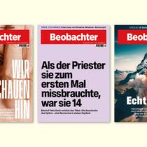 Auszeichnungen für den Beobachter Die drei Covers «Wir schauen hin», Missbrauch in der katholischen Kirche und «Echt jetzt?»
