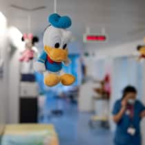 Kind krank – das sind Ihre Rechte Ein Stofftier hängt an der Decke eines Raums in der Kinderabteilung eines Spitals. Diese Rechte haben Eltern gegenüber ihrem Arbeitgeber, wenn ihr Kind schwer erkrankt oder verunfallt ist