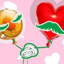 Nach der Abstimmung ist vor dem Ja-Wort Ein Herz- und ein Geldstück-Balloon sind über zwei Eheringe miteinander verbunden. Das sollten Sie im Vorfeld wissen, wenn Sie den Bund der Ehe eingehen wollen