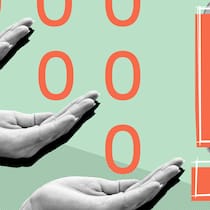 Der Lohn kommt nicht – so wehren Sie sich Drei Hände nach oben geöffnet, darüber Nullen, eine Sanduhr und ein Ausrufezeichen. Was tun, wenn der Chef den Lohn nicht zahlt.