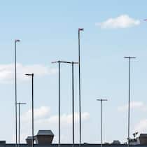 Überall einen Stock höher bauen – was bringt das? Baugespanne an der Bederstrasse in Zürich