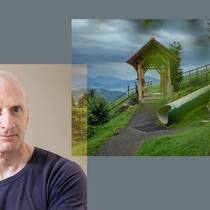 «Menschenfleisch essen – das ist extrem unwahrscheinlich» Ein Porträt-Foto von Psychiater Frank Urbaniok in Monate mit einem Bild von einem Spielplatz.