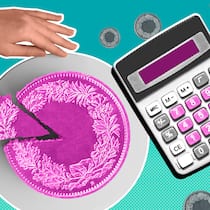 Berechnen Sie Ihr Erbe Ein runder Kuchen, der so aussieht wie eine Geldmünze, ist angeschnitten und ein Stück wird mit einem Tortenheber herausgenommen, daneben befindet sich ein Taschenrechner. Das Schweizer Erbrecht bestimmt, wer wie viel erbt und welche Personen mit einem Pflichtteil geschützt sind. Erfahren Sie im Erbrechner des Beobachters, wie hoch die Erbquote in Ihrem Fall ist.