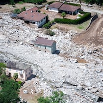 «Wir müssen das Undenkbare denken» Geröllmassen haben die Gebäude in Misox zerstört.