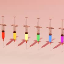 Diese Vitaminkur sorgt bloss für teuren Urin Farbige Spritzen: Unnötige Vitamin-Infusionen sorgen für teuren Urin