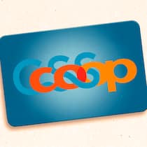 Warum verschickt Coop Krankenkassen-Werbung? Auf der Coop Supercard verschmilzt das Coop-Logo mit dem der Krankenkasse CSS.