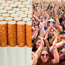 Tabakkonzern tanzt Behörden auf der Nase herum Collage von Zigis und Festival-Besuchern - Im Wallis dürfen Tabakfirmen keine Musikfestivals sponsern. Trotzdem war British American Tobacco am Caprices Festival präsent. Die Beobachter-Recherche zeigt die Hintergründe