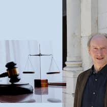 Warum brauchts fürs Erben einen Coach, Herr Fischer? Collage mit Portrait von Elmar Fischer - Erben kann stressig sein. Ein Erbschaftscoach sagt, worauf es zu achten gilt. Und warum Gerechtigkeit nicht dasselbe ist wie Fairness