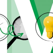 Eine IV-Rente beantragen – das sind die ersten Schritte Zwei Sprechblasen mit einer Uhr und einer Glühbirne neben einer Lupe und einer Münze vor den Buchstaben IV. Was man zur Invalidenrente wissen muss.