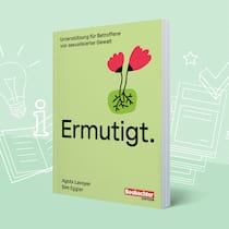 Dieses Buch bricht das Schweigen Begleitung nach sexualisierter Gewalt, Illustration für Bücherseite "Ermutigt"