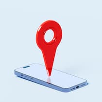 Verrate mir deinen Standort und ich sage dir, wer du bist Standortzeichen auf Handy