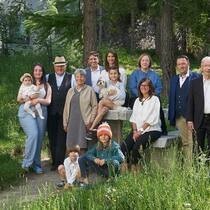Sie sind Hoteliers aus Leidenschaft Familie Dietrich-Kienberger vom Hotel Waldhaus-Sils, Juni 2023