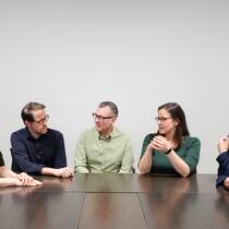 Dürfen wir uns vorstellen? Die neue Chefredaktion (v.l.): Katrin Moser, Andreas Thut, Dominique Strebel, Lena Berger und Sven Broder