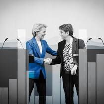 Die Schweiz und die EU – eine schwierige Beziehung European Commission President Ursula von der Leyen (L) shakes hand with Swiss President Viola Amherd after a statement in Bern on December 20, 2024. Switzerland has concluded a new set of agreements with the European Union which would finally reset a…