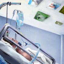 Ins Bodenlose gestürzt Mann liegt mit Beatmungsgerät und Infusion in einem Spitalbett. Auf einer Baustelle fällt Jonas Haas sechs Meter in die Tiefe und wird zum Pflegefall. Die Umstände sind bis heute unklar.