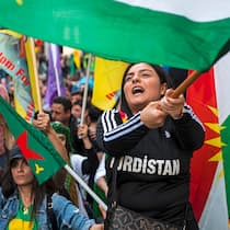 Der Syrien-Konflikt erreicht die Schweiz Demonstration in Zürich gegen türkischen Angriff auf Nordsyrien, 12. Oktober 2019