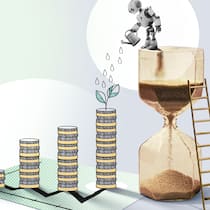 So vermehrt sich Ihr Geld im Autopilot Roboter begiesst Sparfonds-Pflänzchen (Illustration); ETF-Sparpläne Vermögen aufbauen mit Autopilot Ganz einfach Geld vermehren? Ja, das funktioniert – mit einem Sparplan. Der Beobachter sagt, wie das geht und worauf man achten sollte.