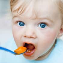 Grosse Verwirrung um Bakterien im Babybrei Baby isst Babybrei