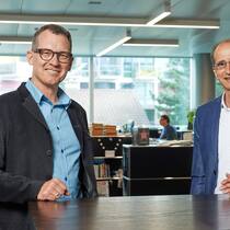 Wechsel in der Chefredaktion Dominique Strebel (links) und Andres Büchi