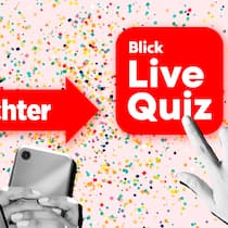 «Blick Live Quiz» mit Beobachter-Fragen App-Icon «Blick-Live-Quiz» vor einem pinkfarbenen Hintergrund mit Party-Konfetti und dem Beobachter-Logo in Pfeilform – Kennen Sie sich aus? Im «Blick-Live-Quiz» stellen sich die Teilnehmenden regelmässig den Fragen des Blick-Teams. Dieses Mal geht es um Rechtsfragen aus dem Beobachter-Beratungszentrum. Jetzt Beobachter-Artikel lesen und die Chance auf den Jackpot erhöhen.