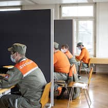 Angeheuert und gefeuert Contact Tracing Center des Kantons Aargau in Aarau. (15. Mai 2020)