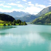 Dank grosszügigem Hotelier und Spenden etwas in die Ferien Blick auf den Lungernsee