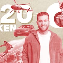 «Abends reichen meist Brot, Käse und Salat» Collage mit Mann, Auto, Skifahrer - Moritz Maler arbeitet Vollzeit als Luftfahrzeugmechaniker. Bisher habe er nicht gross aufs Geld geschaut, aber immer bescheiden gelebt, sagt er. Für die Beobachter-Serie legt er sein Budget offen