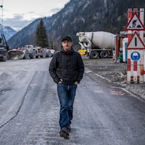 Lärm der Tunnel-Baustelle weckt Widerstand der Anwohner Sebastian Tresch, 56, Einwohner von Göschenen