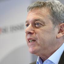 So weibelte Gastrosuisse gegen den Bundesrat GastroSuisse-Präsident Casimir Platzer an einer Medienkonferenz am Freitag, 19. März 2021 in Bern.