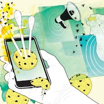 Eklige Verfolger Internet-Werbung mit Ohrenschmalz und Cookies