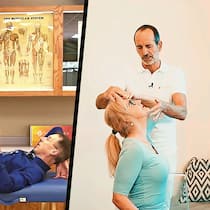 Manchmal zum Kopfschütteln Physiotherapie bei Youtube mit Bob & Brad (links) und Liebscher und Bracht (rechts)