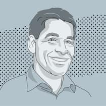 Kontrolle mit Maulkorb Illustration vom Porträt von Michel Huissoud