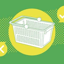 Bestellte Ware kommt nicht an? Unser Tool zeigt, wer in Ihrem Fall haftet Ein Einkaufskorb befindet sich vor einem grünen Hintergrund - Finden Sie mit dem Beobachter-Format «Be-O-Mat» mit wenigen Klicks heraus, was für Ihren spezifischen Fall gilt, indem Sie wenige Fragen zu Ihrer Situation beantworten.