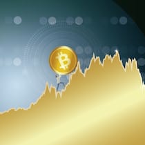 Bitcoin ist für Zocker da Eine Grafik zeigt, wie der Bitcoin von September 2020 bis August 2021 gehandelt wurde.